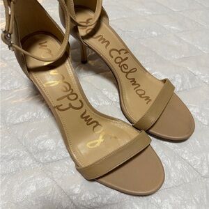 Sam Edelman Beige Heeled Sandals